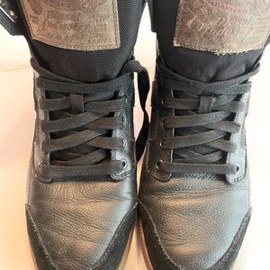 Diesel Black High Top Sneaker Boots Size 10